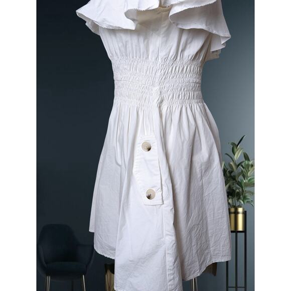 Women's Self-Portrait Hudson Mini Dress (White US2) - Picture 6 of 9